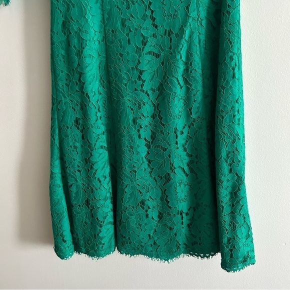 ELIZA J Lace Crochet Green Fit and Flare A-Line Cocktail Dress - Picture 7 of 16